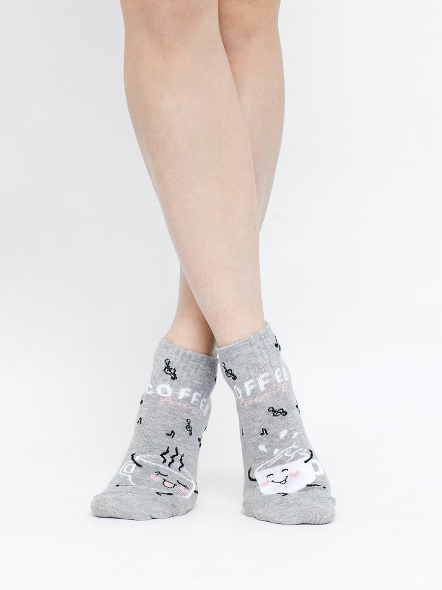 Укороченные женские носки Mark Formelle серый 22366K-1 