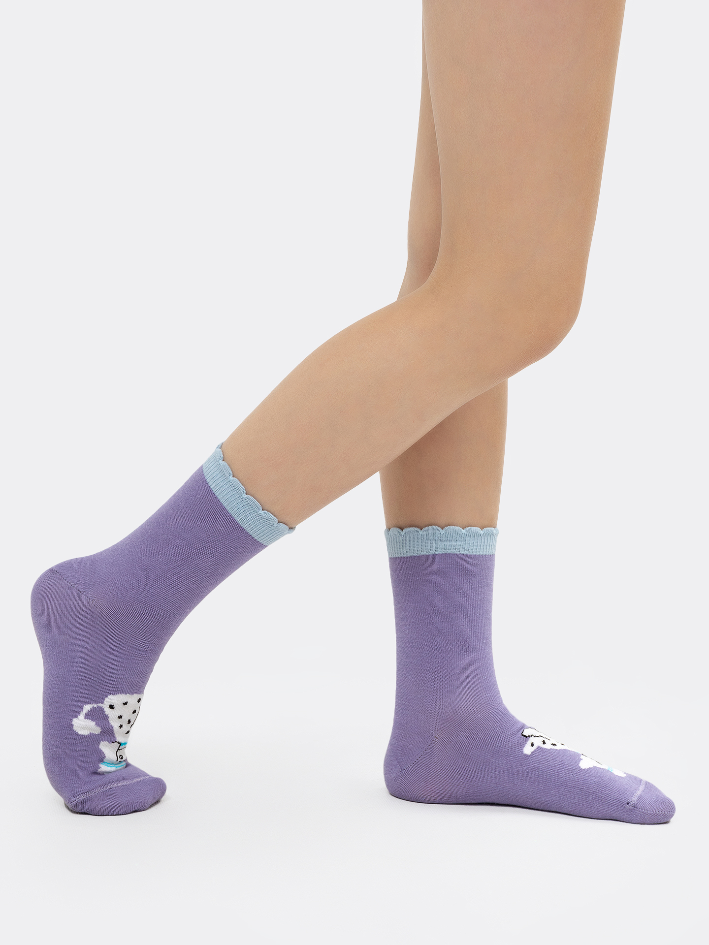 Детские носки в фиолетовом цвете с рисунком, B3-22401K, Mark Formelle, Беларусь, B4-22401K  - купить