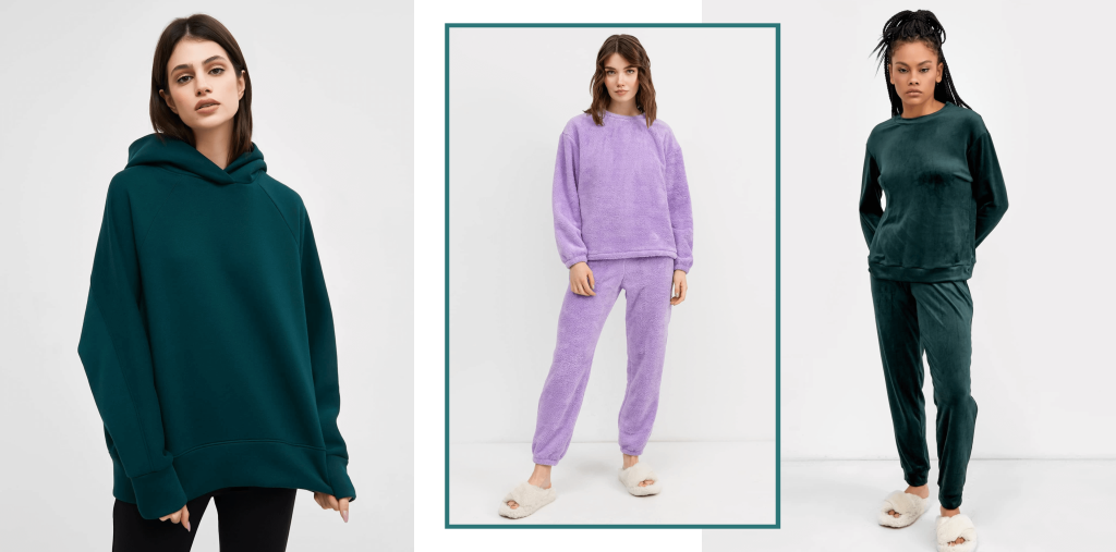 Изумрудное худи с капюшоном, меховая пижама для женщин, новогодняя коллекция одежды Mark Formelle